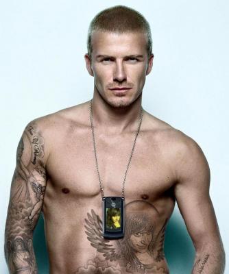 yO comoo tattoo de David Beckham con www.photofunia.com